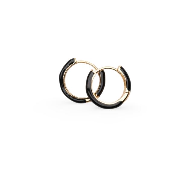 Stellar Deity - These earrings are 13mm in diameter and are made of brass and plated enamel.