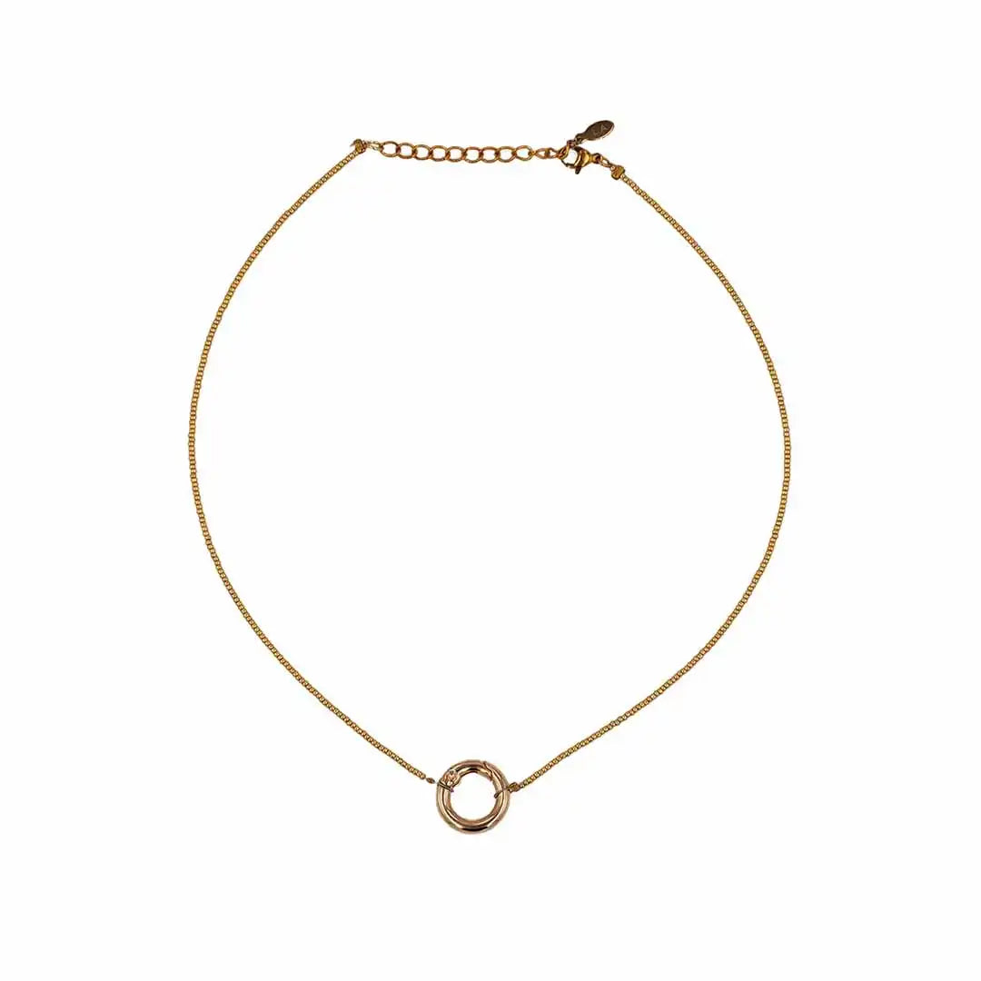 Miyuki Gold Round Necklace