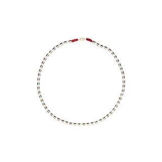 Desert Warrior Gold and White Necklace