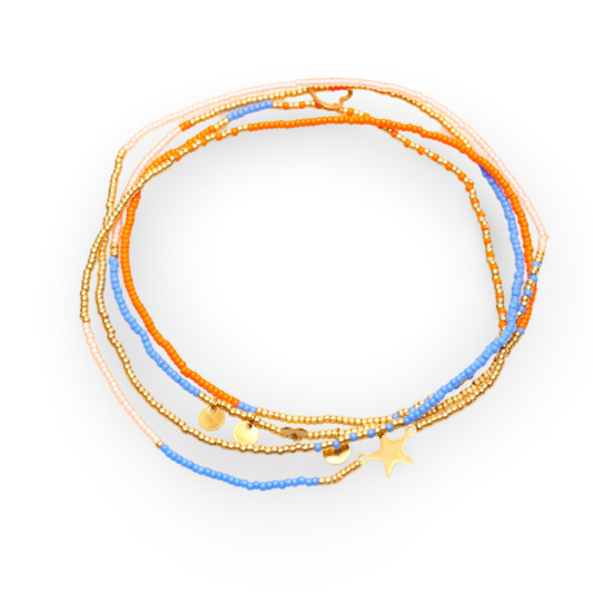 Boho in Fes Necklace  - worn long, or double strung, Boho in Fes quadruples as a notable and standout necklace piece.