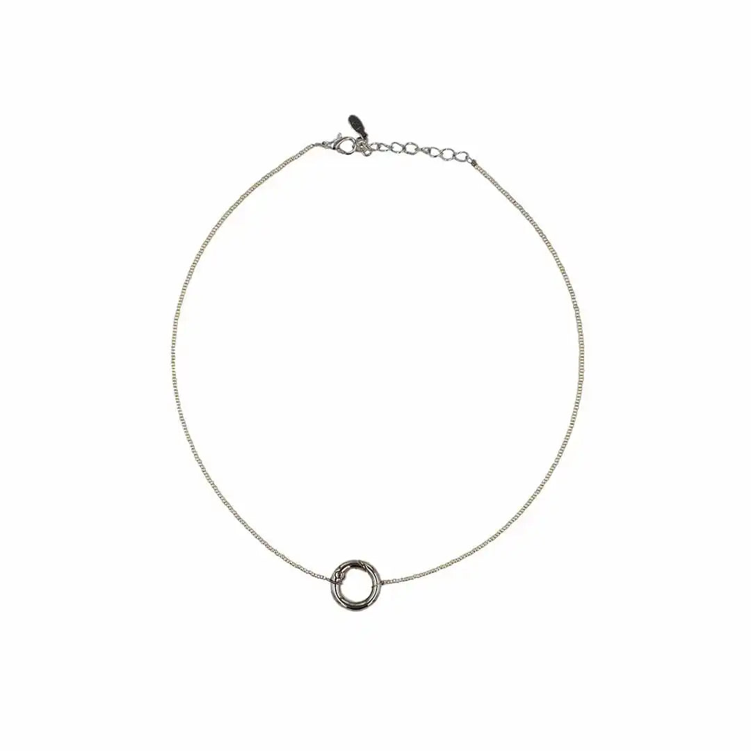 Miyuki Silver Round Necklace
