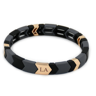 Maasai Moon Black and Gold Bracelet Stack