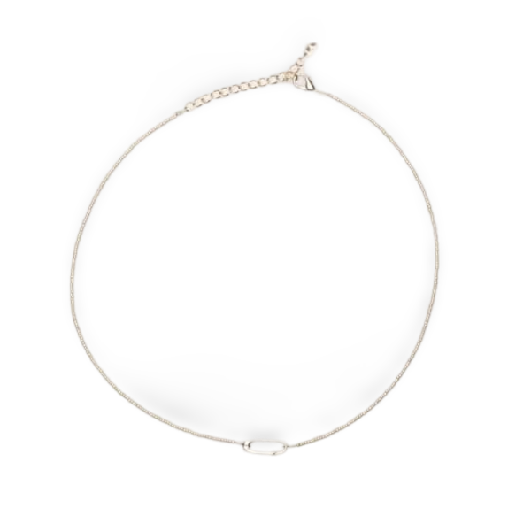 Miyuki Silver Oval