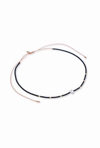 Black Beauty Necklace with Pearl