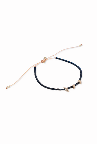Relishing Summer Black and Gold Bracelet