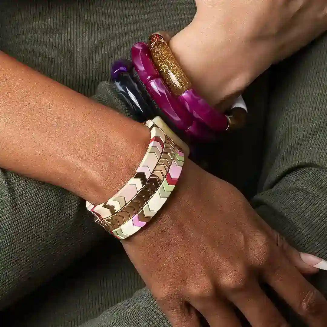A curated mix of bracelets guaranteed to leave you feeling luxurious.