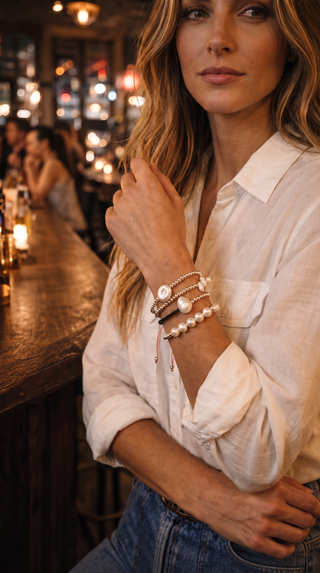 Cocktails After Dark Bracelet Stack