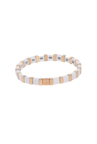 Dune Light White and Gold Bracelet