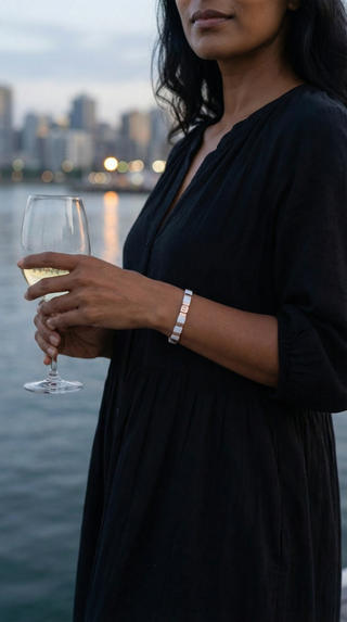 Dune Light White and Gold Bracelet