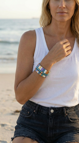 Echoes of the Canopy Bracelet Stack