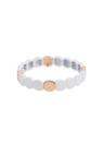Golden Kingfisher White and Gold Bracelet