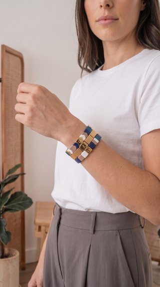 Golden Ocean Bracelet Stack