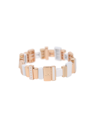Horizon Glow White and Gold Bracelet
