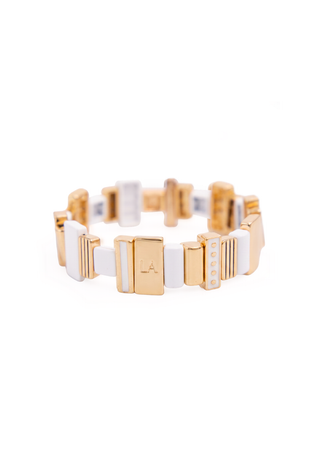Horizon Glow White and Gold Bracelet