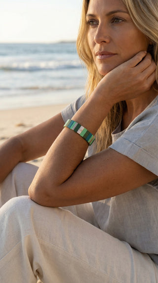 Jamila Jingle Green Bracelet