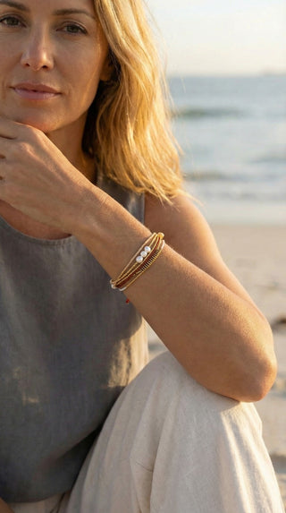 Last Light on the Riviera Wrap Bracelet