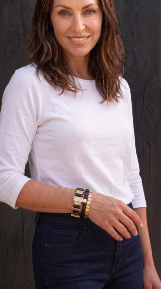 Midnight Monolith Bracelet Stack