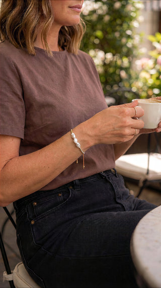 Pearls & Palms Bracelet