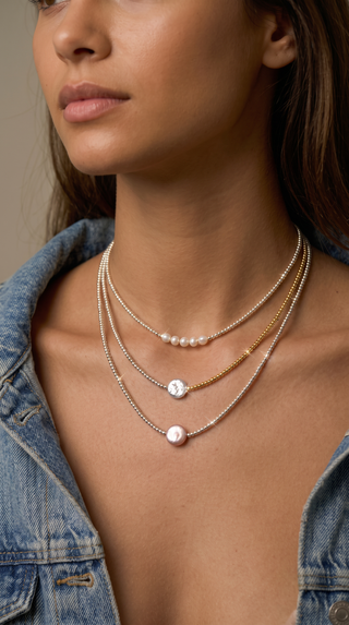 Pearls & Prosecco Necklace Stack