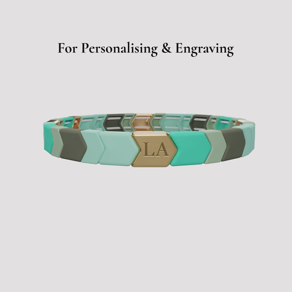 Sage and Splinter Green Bracelet