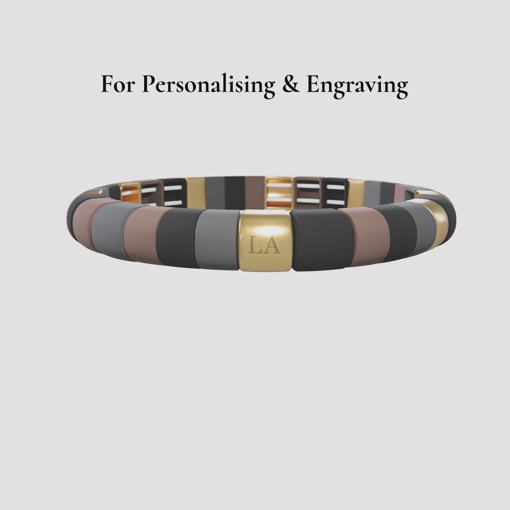 Mulberry & Soda Black and Gold Bracelet