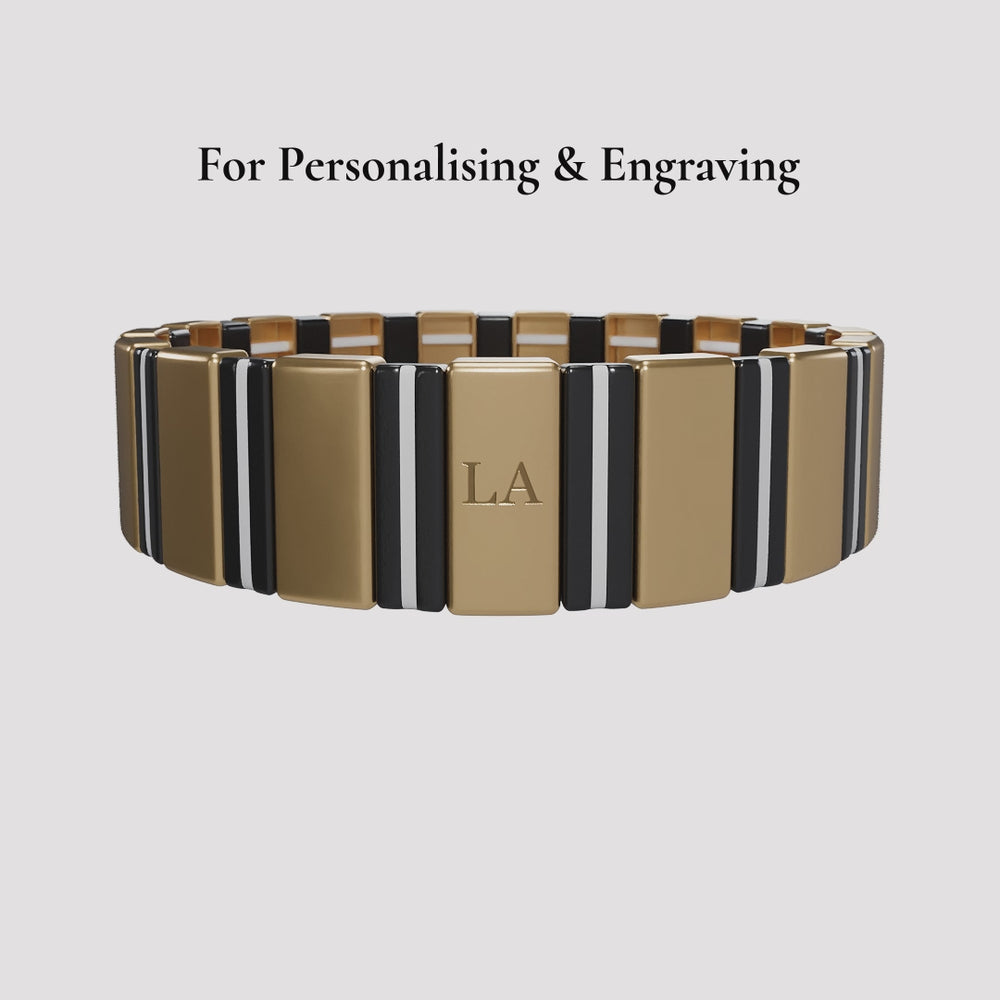 Mother's Legacy Black and Gold Bracelet