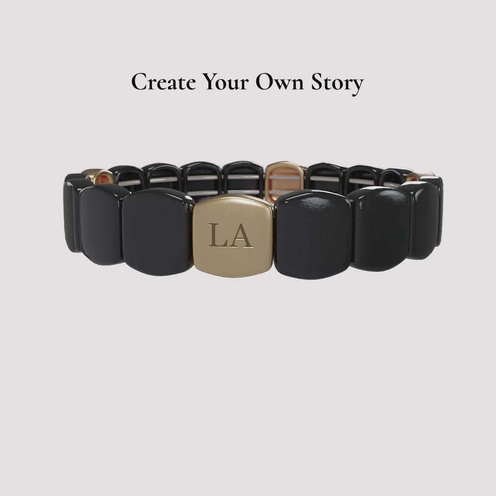 Sundowner Glow Black and Gold Bracelet
