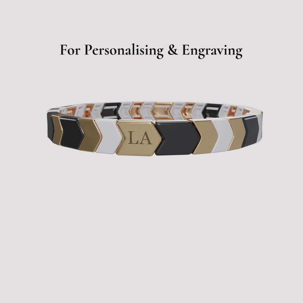 Brave Hunter Black and Gold Bracelet