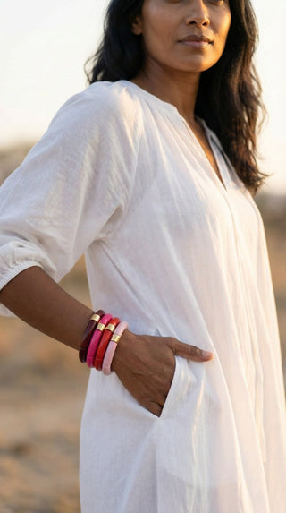 Midnight in Sophiatown Pink Bracelet Stack