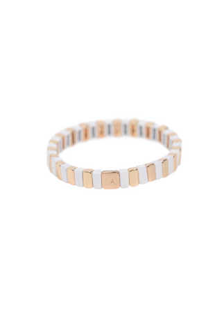 Whistling Thorn White and Gold Bracelet