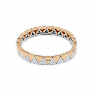 Spirit of Ubuntu White and Gold Bracelet Stack