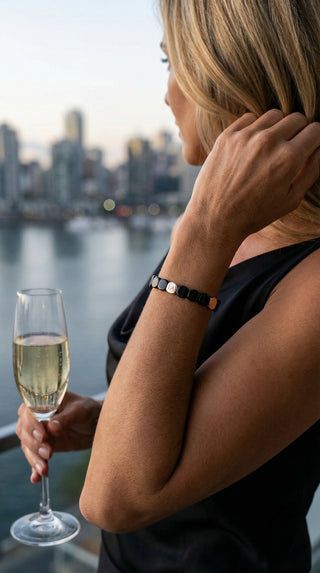 Sundowner Glow Black and Gold Bracelet