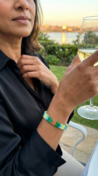 Tortoise Shell Green Bracelet